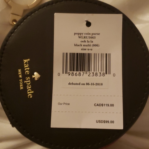 NWT Kate Spade Ooh La La Poppy Coin Purse - Picture 11 of 11